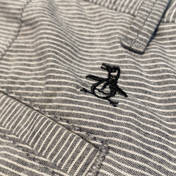 Gray and white, original Penguin Hybrid shorts - Picture 4 of 4